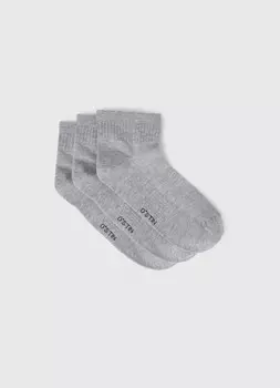 Носки с поддержкой стопы, 3 пары, Серый