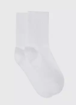 Носки в рубчик, Белый
