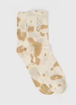 Носки в рубчик, Бежевый
