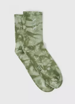 Носки в рубчик, Зеленый