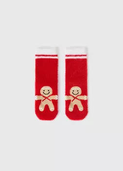 Новогодние носки для девочек, Красный