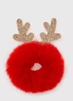 Новогодняя резинка для волос для девочек, Красный
