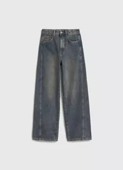 Объёмные джинсы Baggy для девочек, Серый