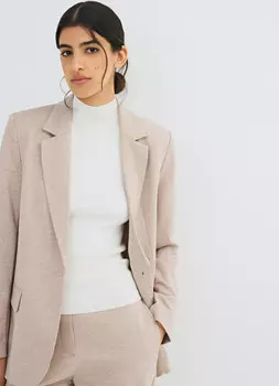 Однобортный пиджак, Бежевый