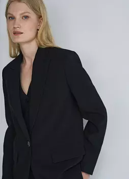 Однобортный жакет, Черный