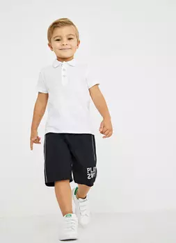 Однотонное поло, Белый