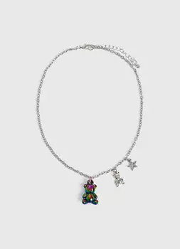 Ожерелье для девочек, Серебряный