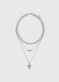 Ожерелье для девочек, Серебряный