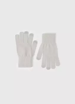Перчатки для девочек, Белый