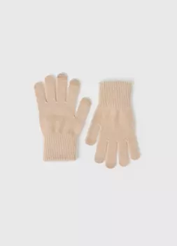 Перчатки для девочек, Бежевый
