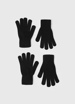 Перчатки для девочек, Черный