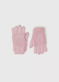 Перчатки с митенками для девочек, Розовый