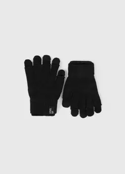 Перчатки с митенками для мальчиков, Черный