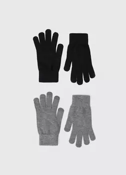 Перчатки сенсорные, 2 пары, Черный