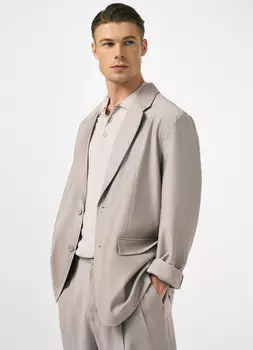 Пиджак из вискозы, Бежевый