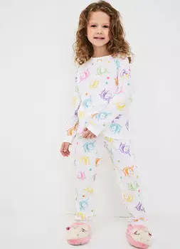 Пижама для девочек, Белый