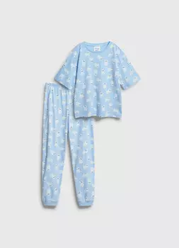 Пижама с принтом «Умка» для мальчиков O'STIN x Союзмультфильм, Голубой