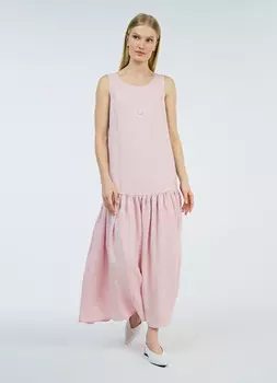 Платье А-силуэта из лиоцелла, Розовый
