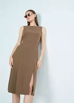 Платье из поливискозы, Зеленый