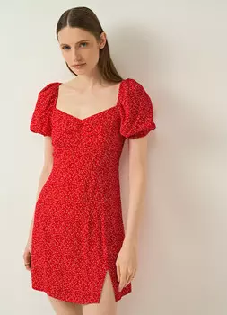Платье из вискозы, Красный