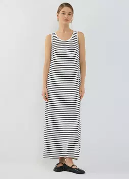 Платье-майка А-силуэта, Белый