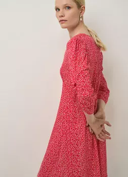 Платье мини из вискозы, Красный