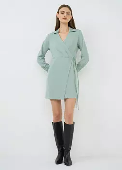 Платье на запах, Зеленый