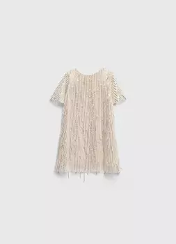 Платье с пайетками для девочек, Желтый