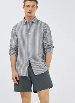 Плавательные шорты с жатым эффектом, Зеленый