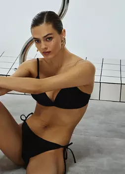 Плавки-бикини с завязками, Черный