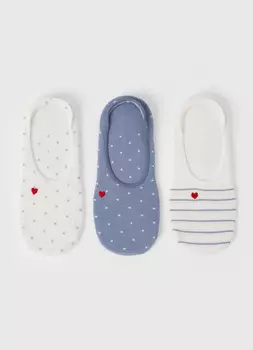 Подследники, 3 пары, Голубой