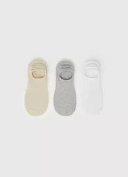 Подследники для девочек, 3 пары, Серый