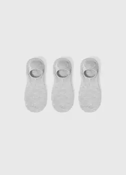 Подследники в рубчик, 3 пары, Серый