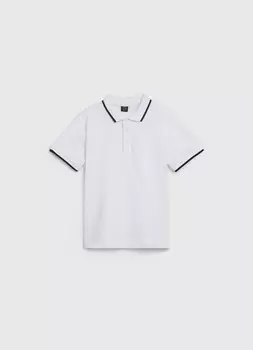 Поло для мальчиков, Белый