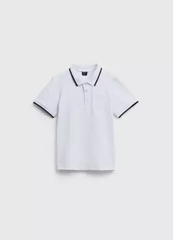 Поло для мальчиков, Белый