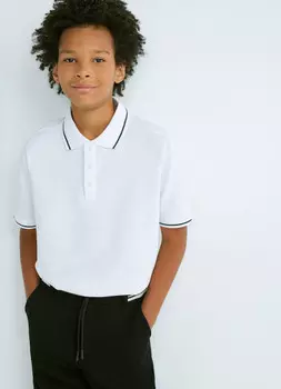 Поло для мальчиков, Белый