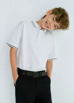 Поло для мальчиков, Белый