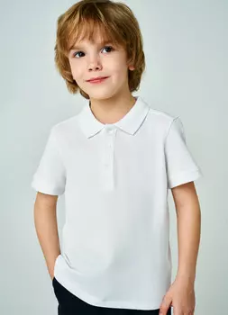 Поло для мальчиков, Белый