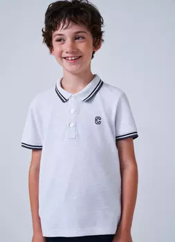 Поло для мальчиков, Белый