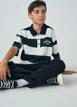 Поло для мальчиков, Черный