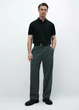 Поло из хлопка, Черный