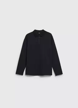 Поло с длинным рукавом для мальчиков, Черный