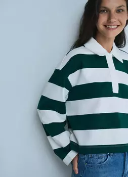 Поло с длинным рукавом, Зеленый