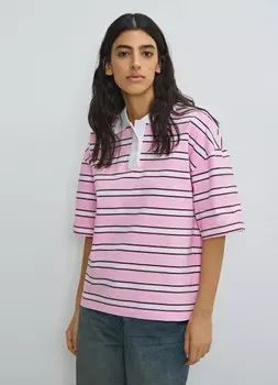 Поло в полоску, Розовый