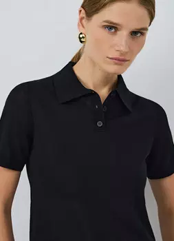 Полупрозрачное поло, Черный