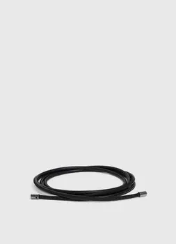 Пояс-шнурок из искусственной кожи, Черный