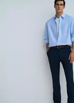 Прямые брюки, Синий