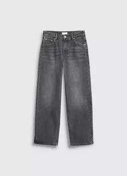 Прямые джинсы для девочек, Серый