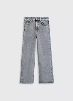 Прямые джинсы для девочек, Серый