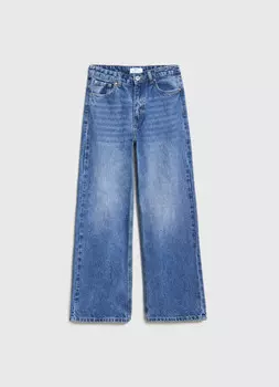 Прямые джинсы для девочек, Синий